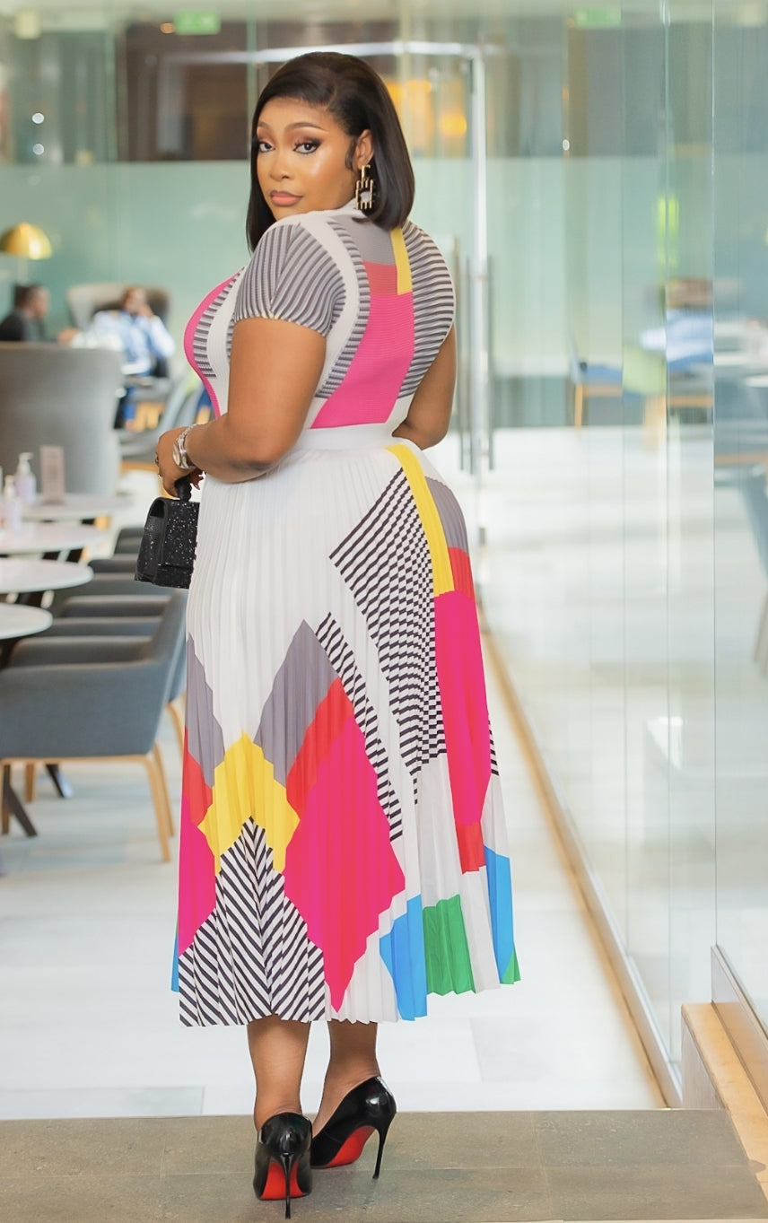 Miyake Pleated Skirt Set