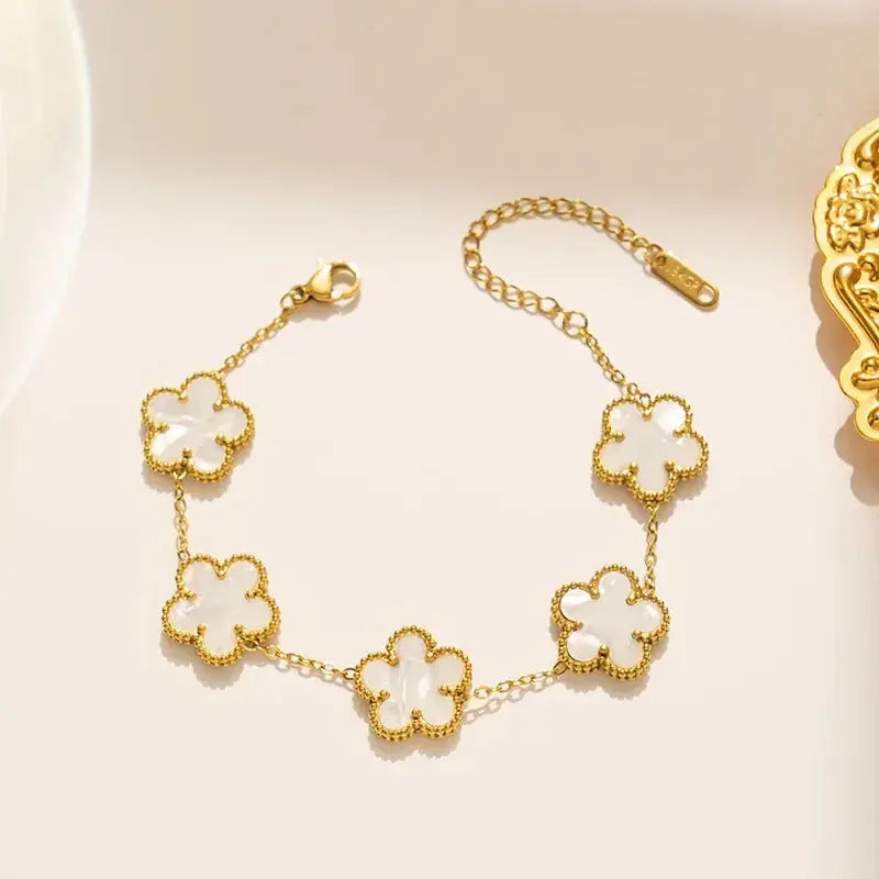 Modern Luxury Handbag x Dream Platform High Heels x Luxury Flower Bracelets