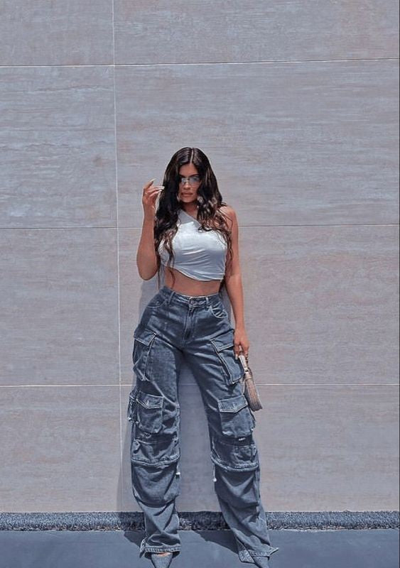 Multi-pocket Cargo Jeans