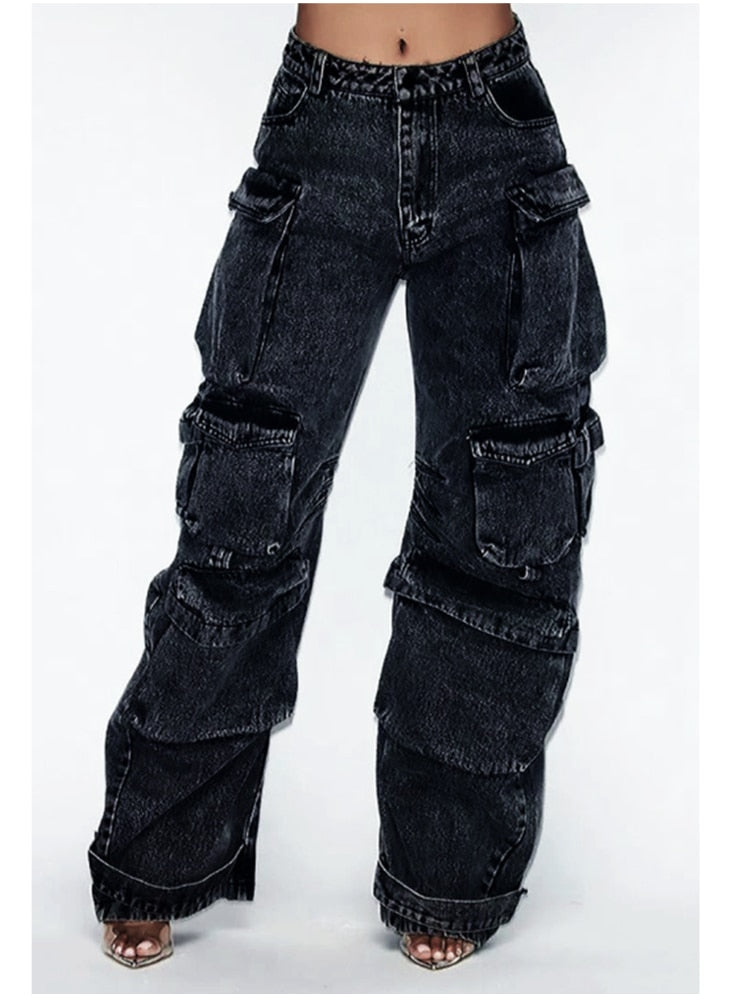 Multi-pocket Cargo Jeans