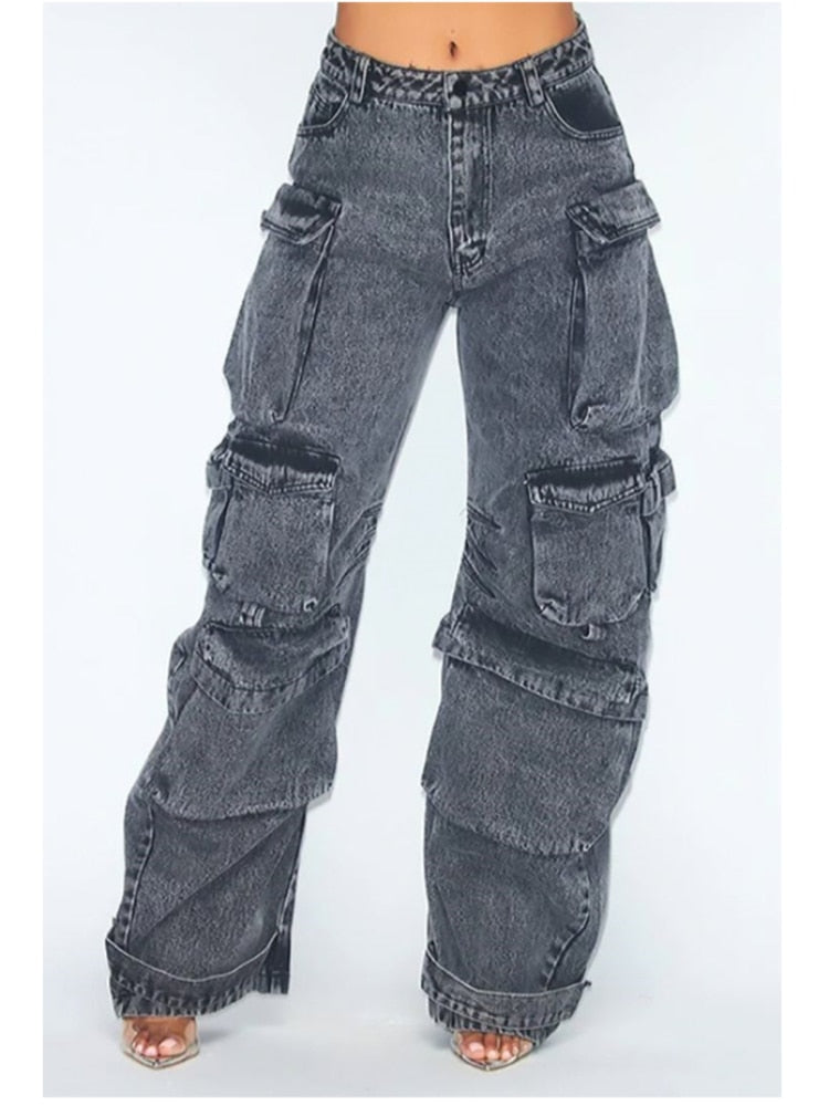 Multi-pocket Cargo Jeans
