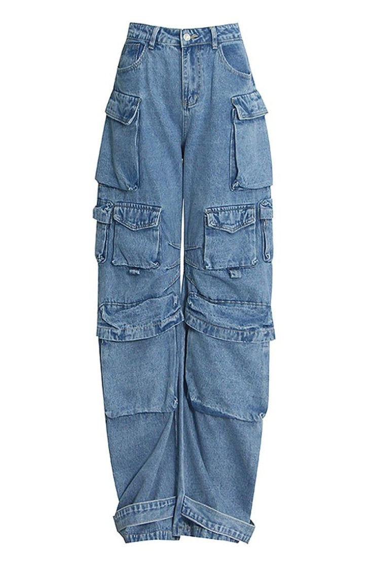 Multi-pocket Cargo Jeans