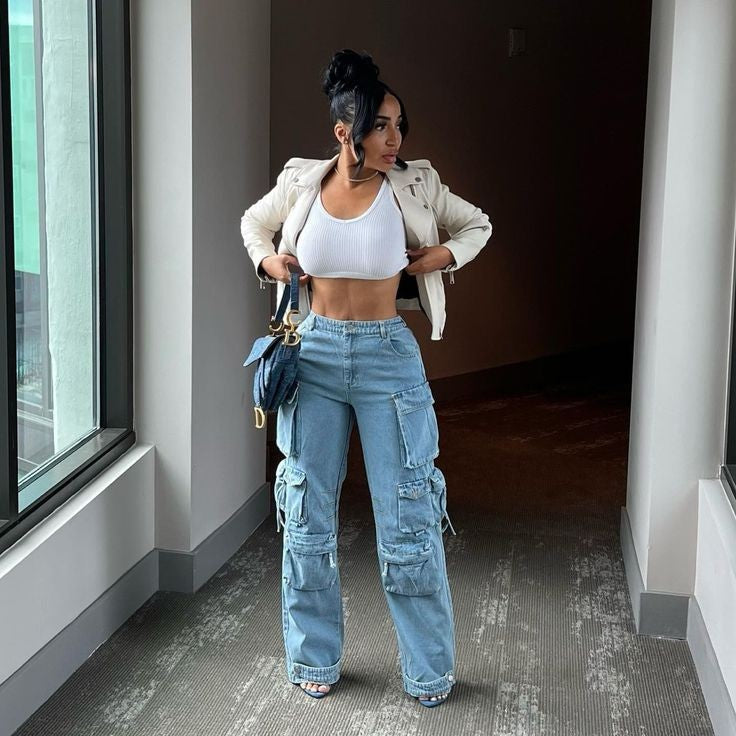 Multi-pocket Cargo Jeans