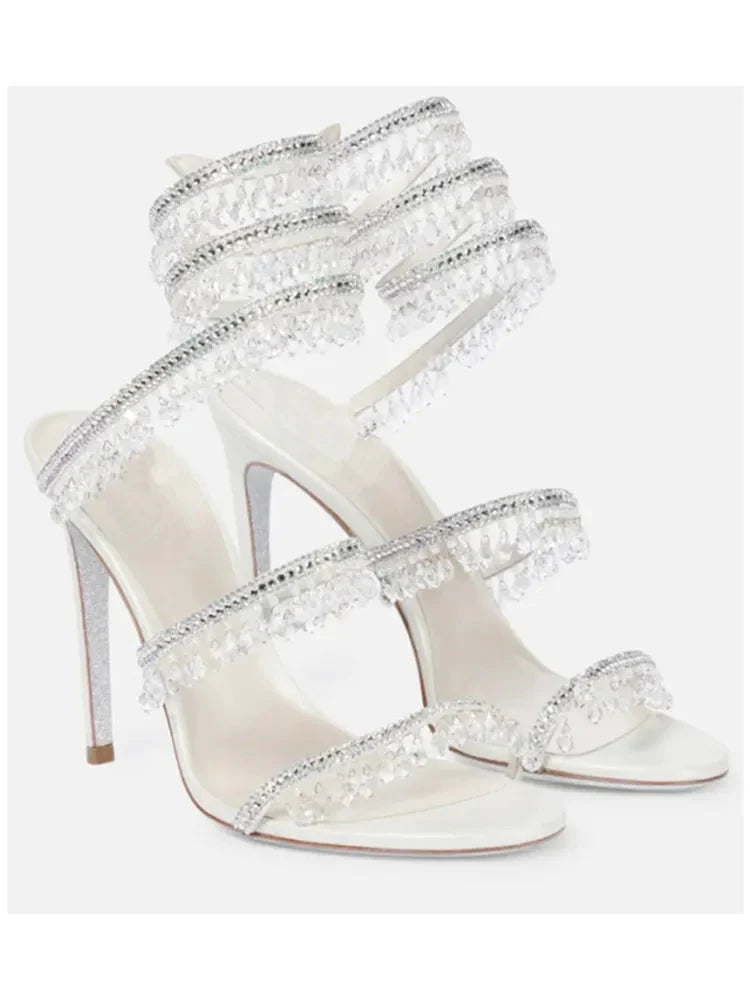 Nisha Rhinestone High Heels