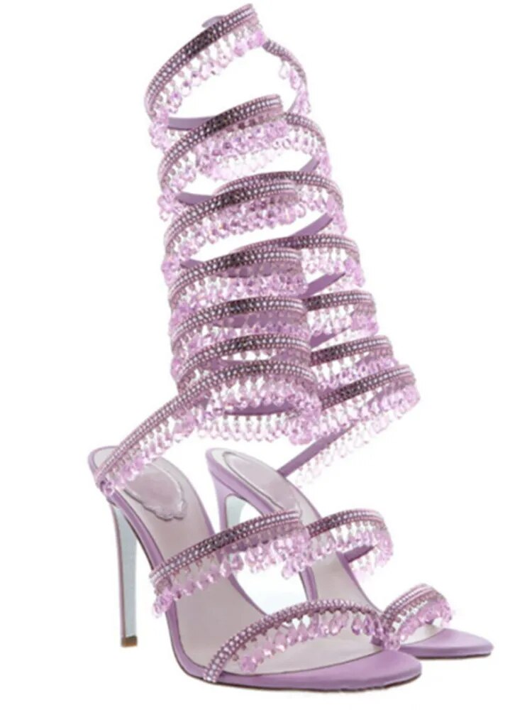 Nisha Rhinestone High Heels