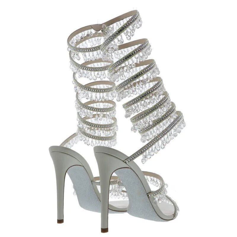 Nisha Rhinestone High Heels