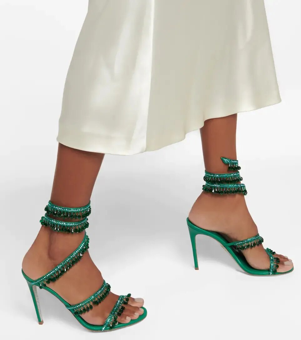 Nisha Rhinestone High Heels