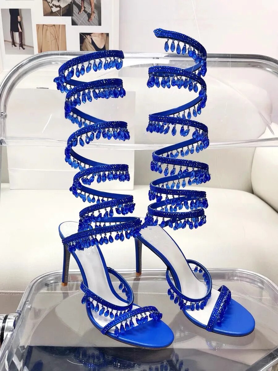 Nisha Rhinestone High Heels