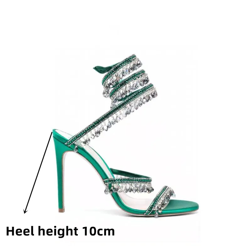 Nisha Rhinestone High Heels