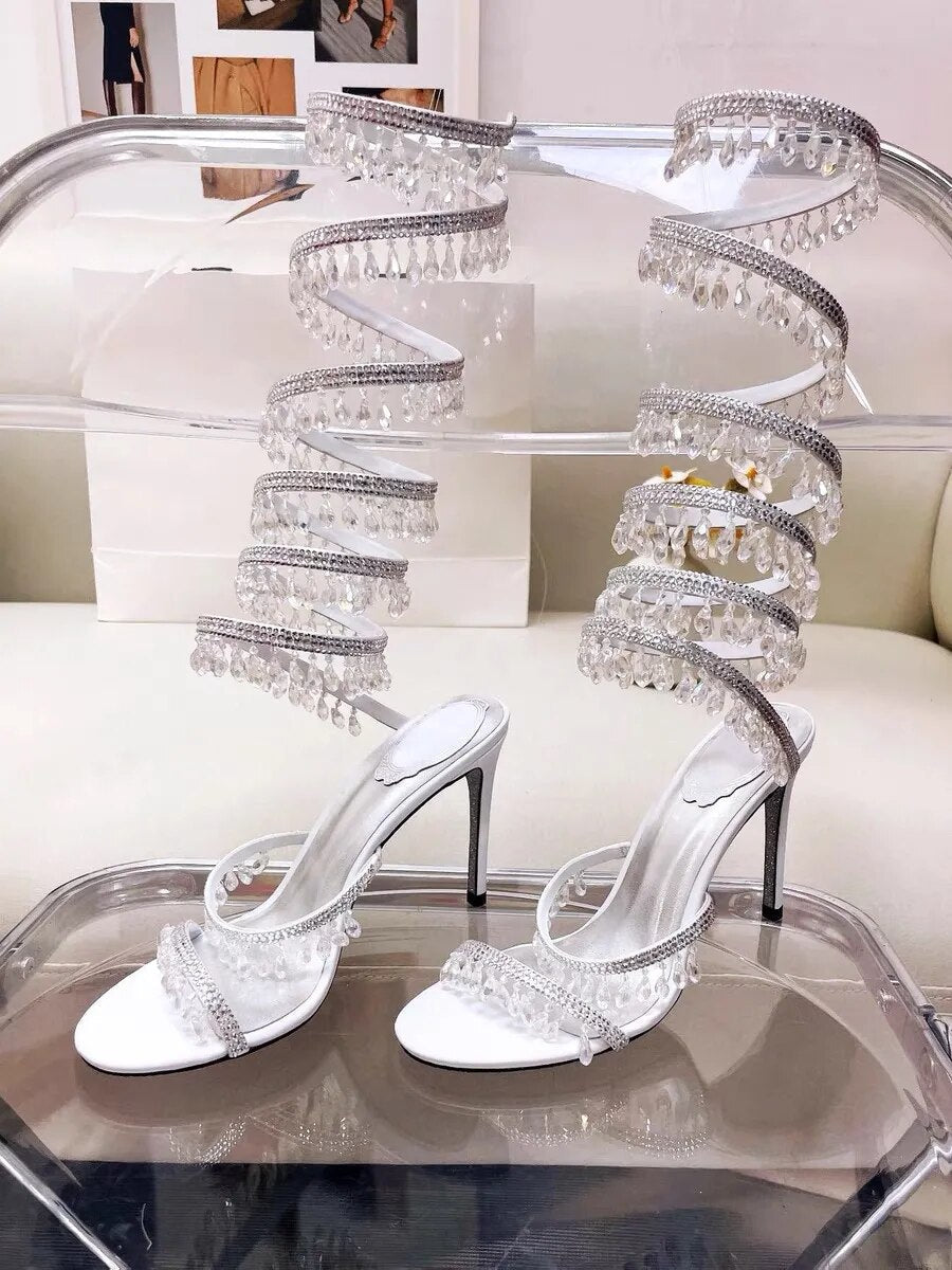Nisha Rhinestone High Heels