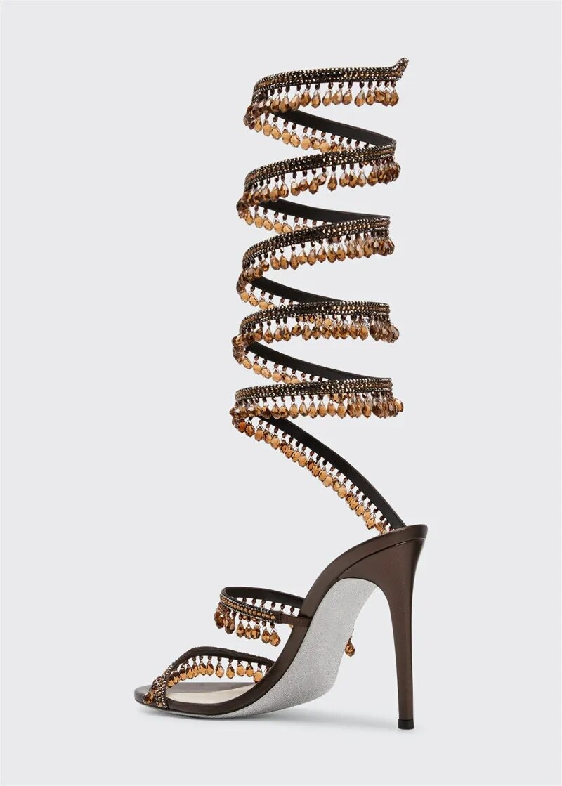 Nisha Rhinestone High Heels