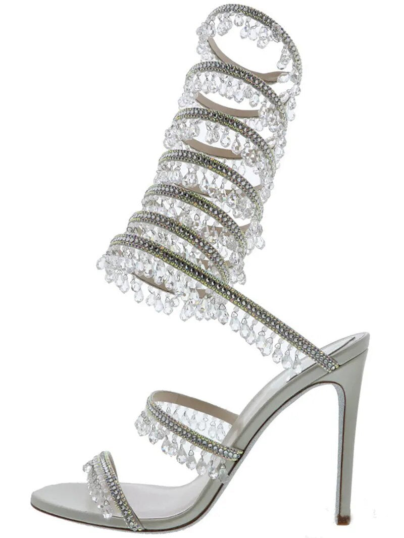 Nisha Rhinestone High Heels