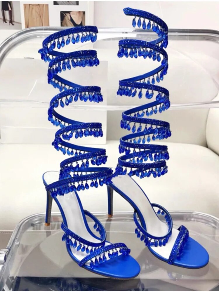 Nisha Rhinestone High Heels