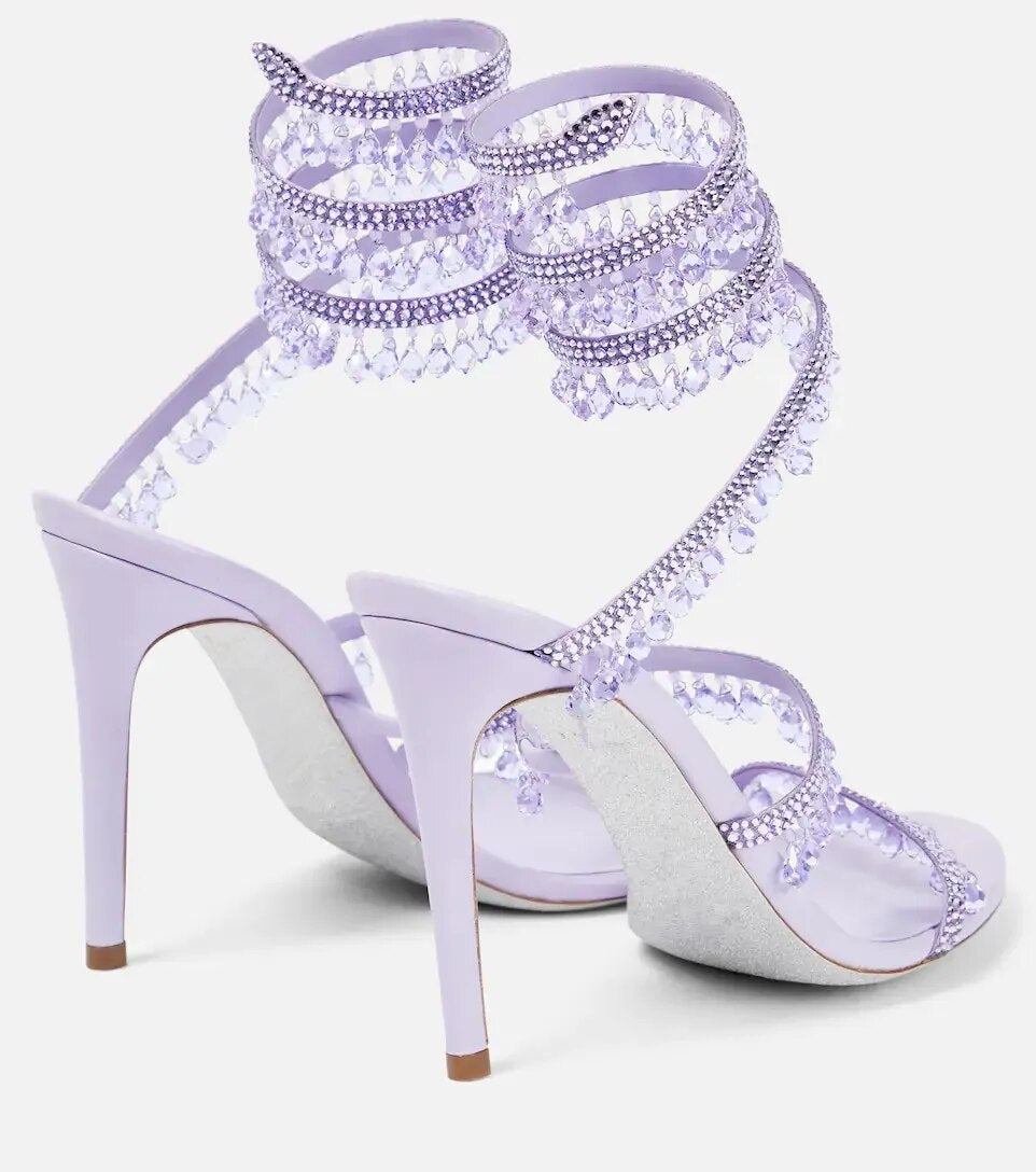 Nisha Rhinestone High Heels