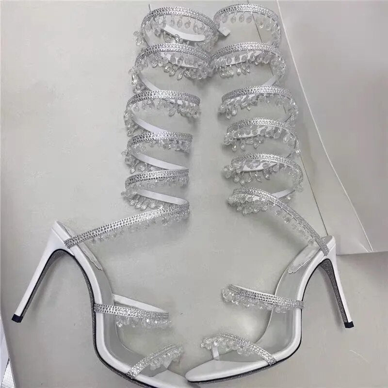 Nisha Rhinestone High Heels