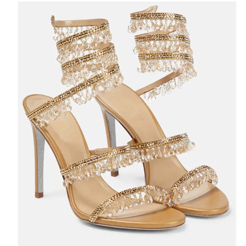 Nisha Rhinestone High Heels