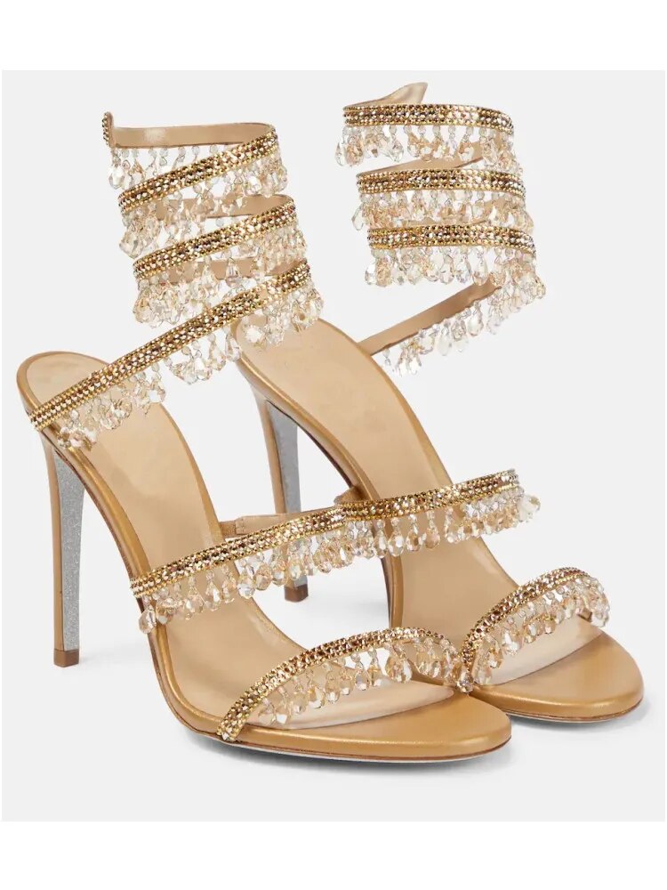 Nisha Rhinestone High Heels
