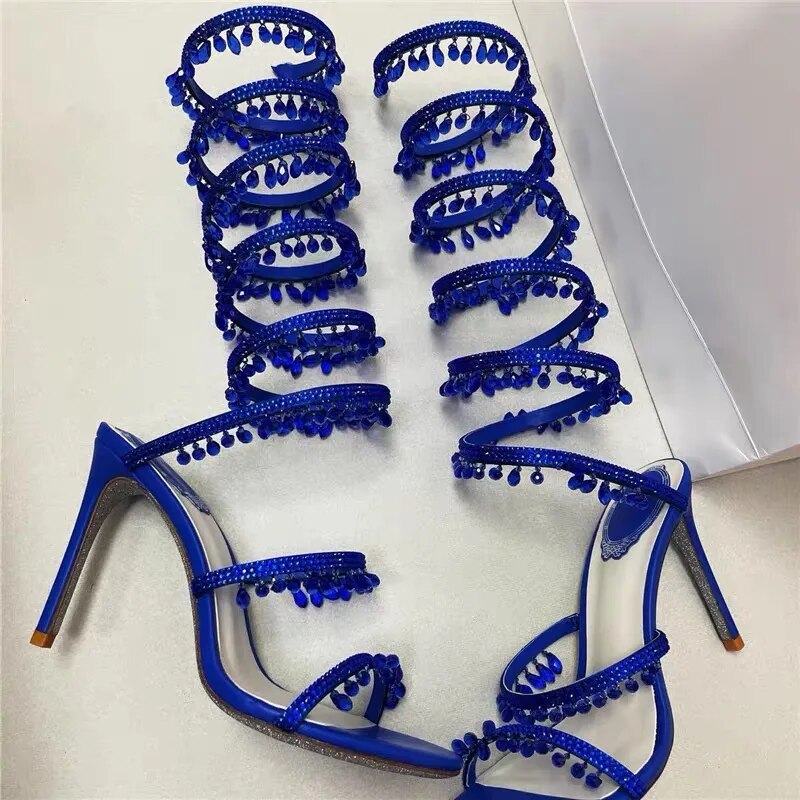 Nisha Rhinestone High Heels