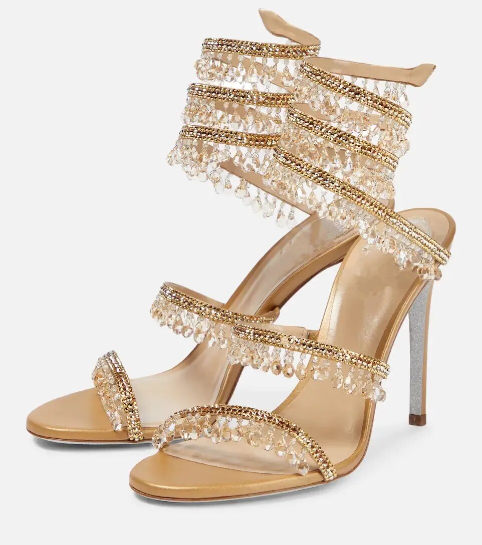 Nisha Rhinestone High Heels