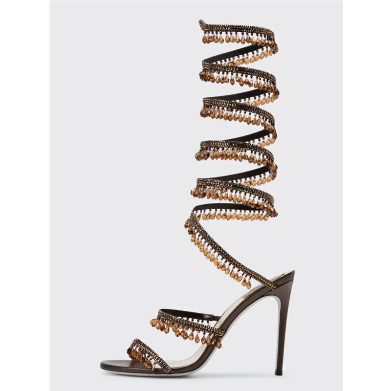Nisha Rhinestone High Heels