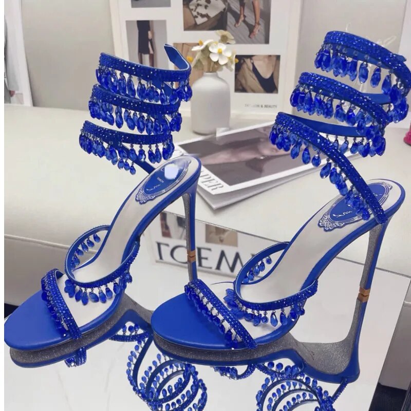 Nisha Rhinestone High Heels