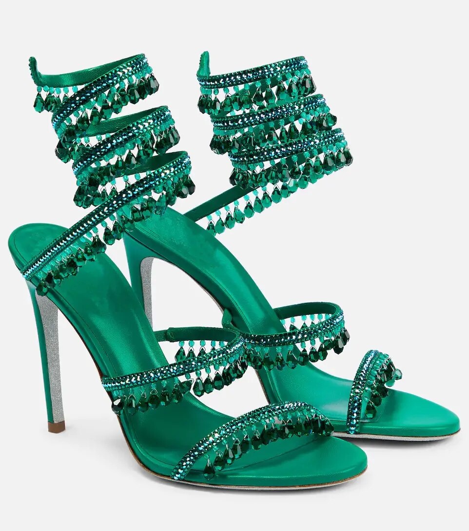 Nisha Rhinestone High Heels