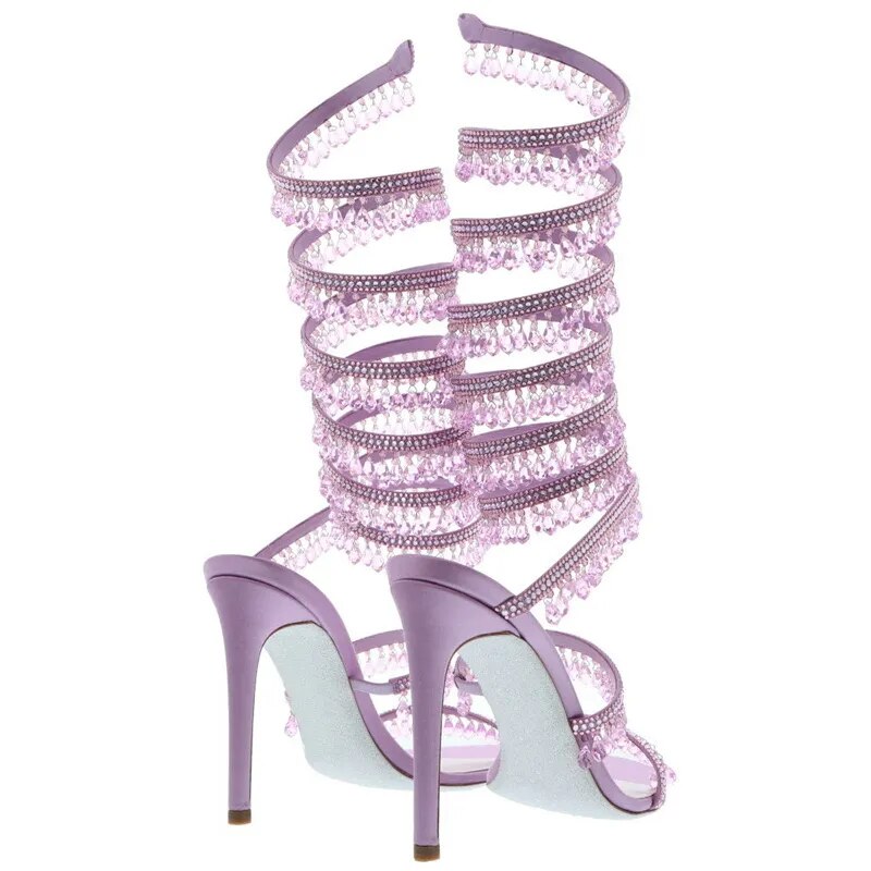 Nisha Rhinestone High Heels
