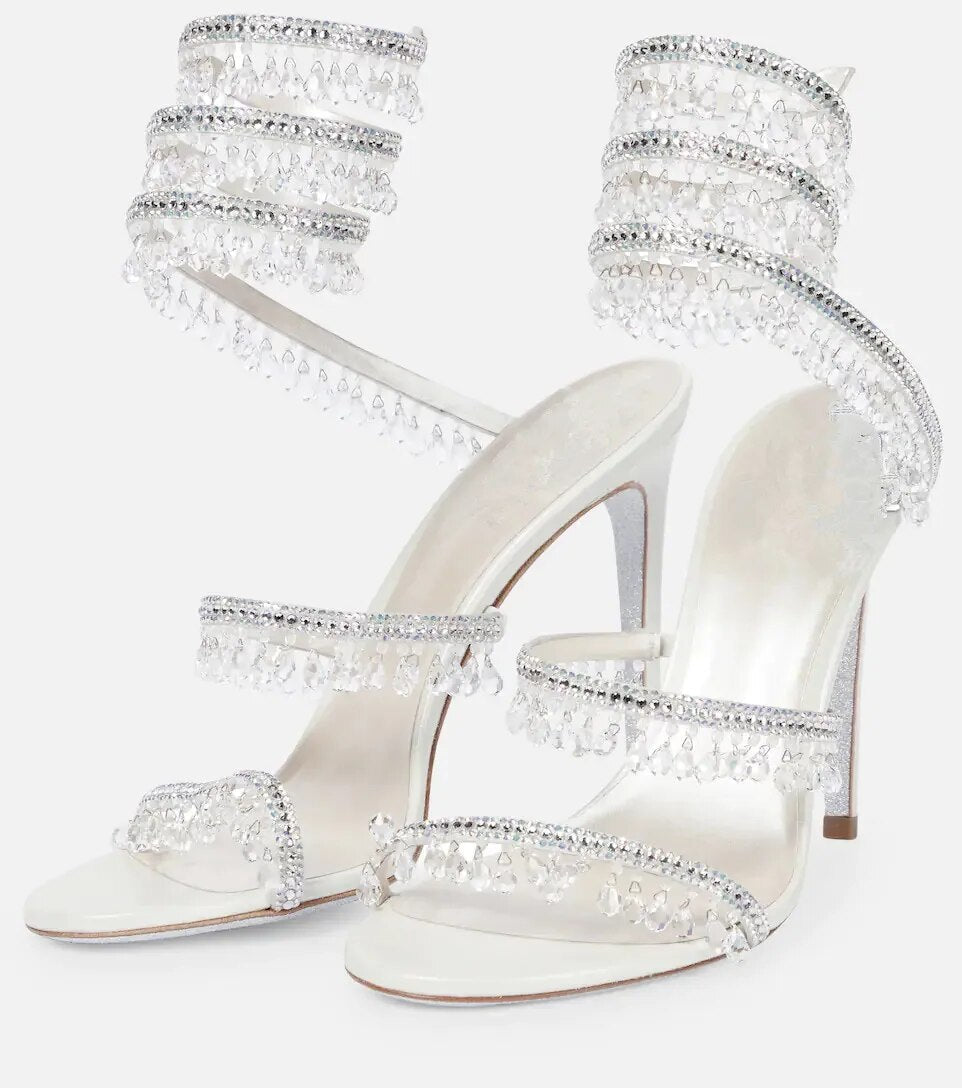 Nisha Rhinestone High Heels