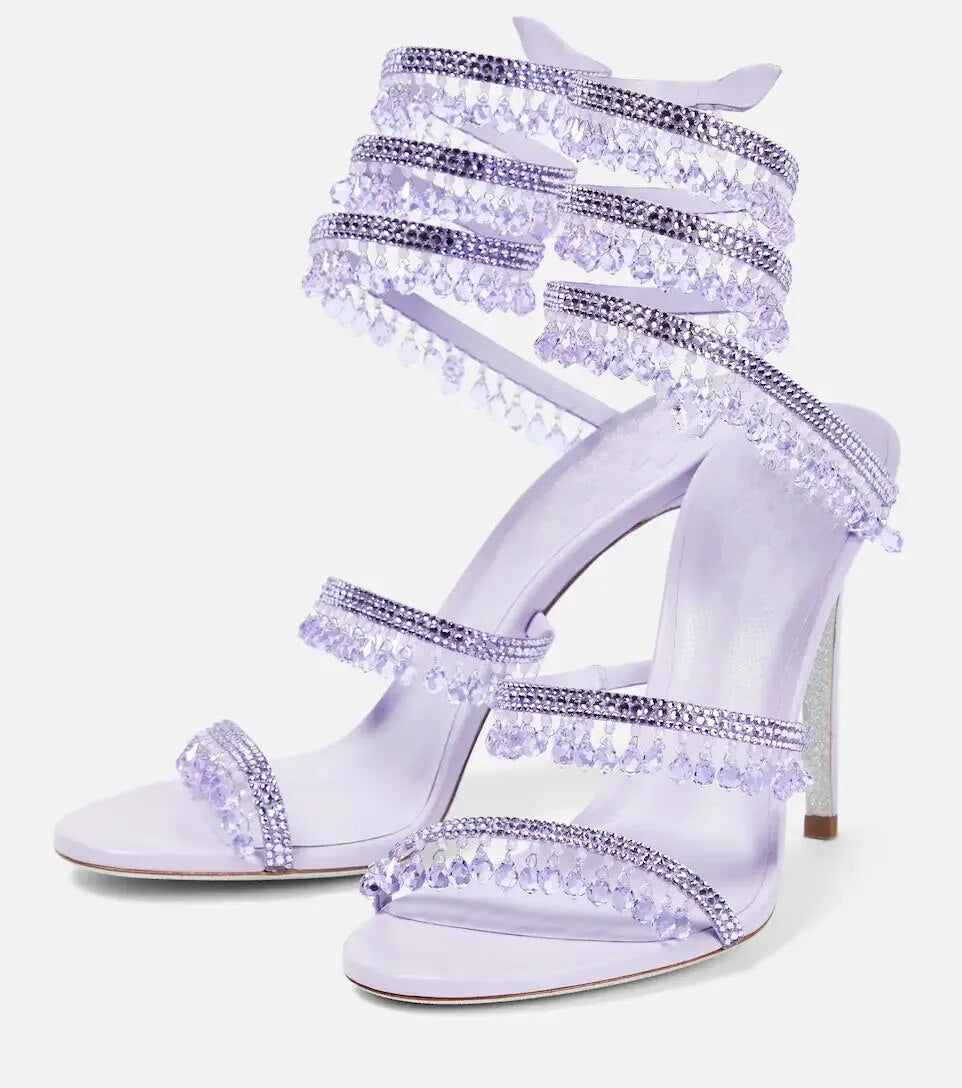 Nisha Rhinestone High Heels