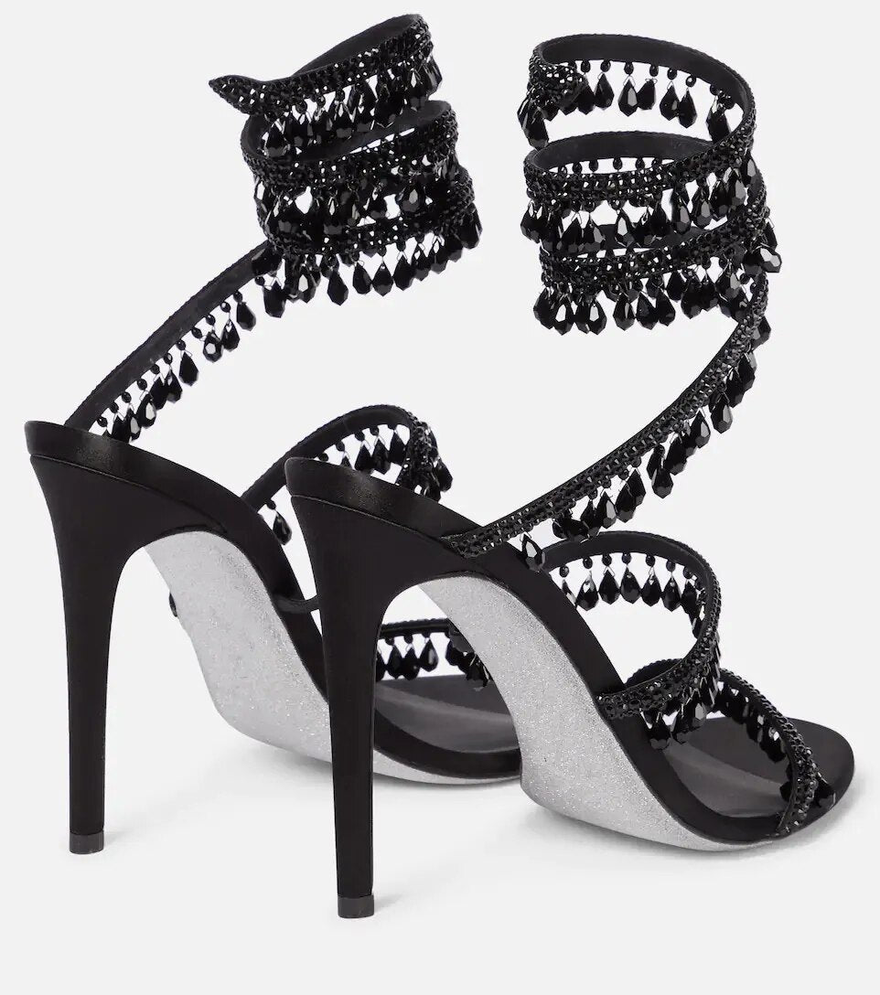 Nisha Rhinestone High Heels