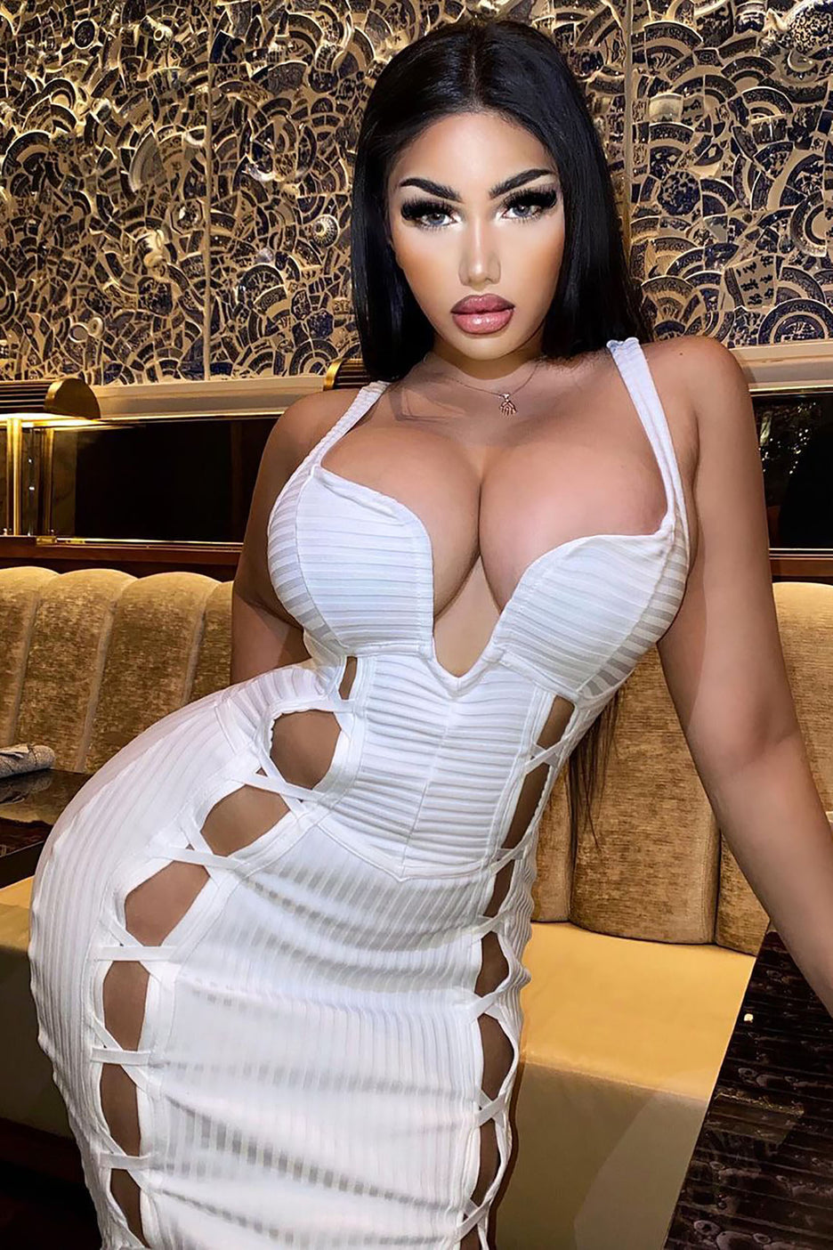 No Cuts Given Bandage Midi Dress