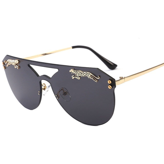 Oversized Cateye Leopard Sunglasses