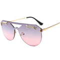 Oversized Cateye Leopard Sunglasses