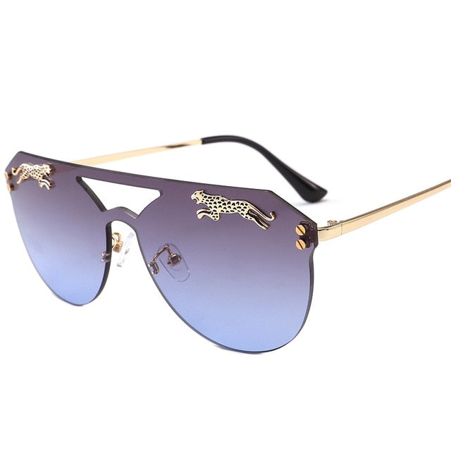 Oversized Cateye Leopard Sunglasses