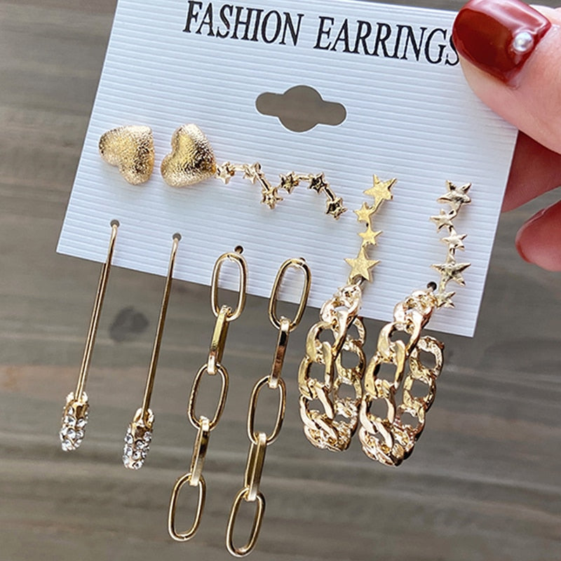 Pearl Earrings Set