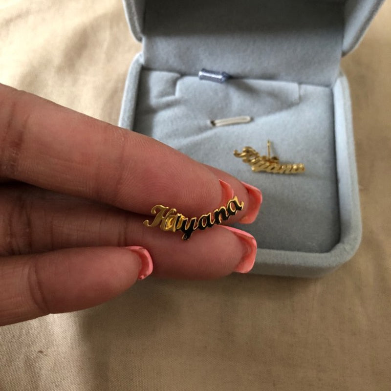 Personalized Custom Name Earrings