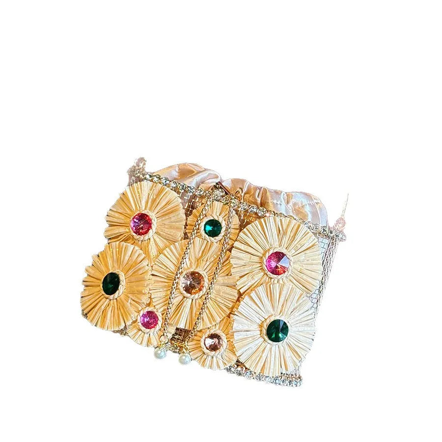 Flower Bucket Cage Purse