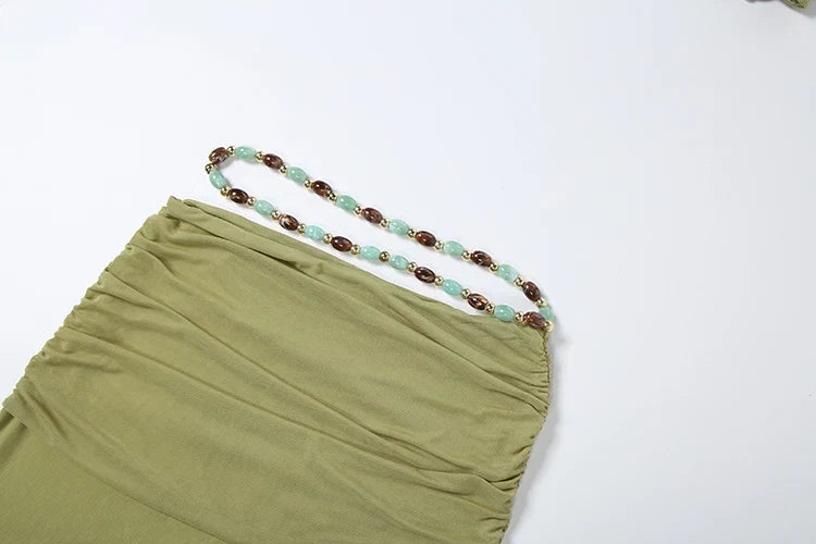 Peach Skirt Set