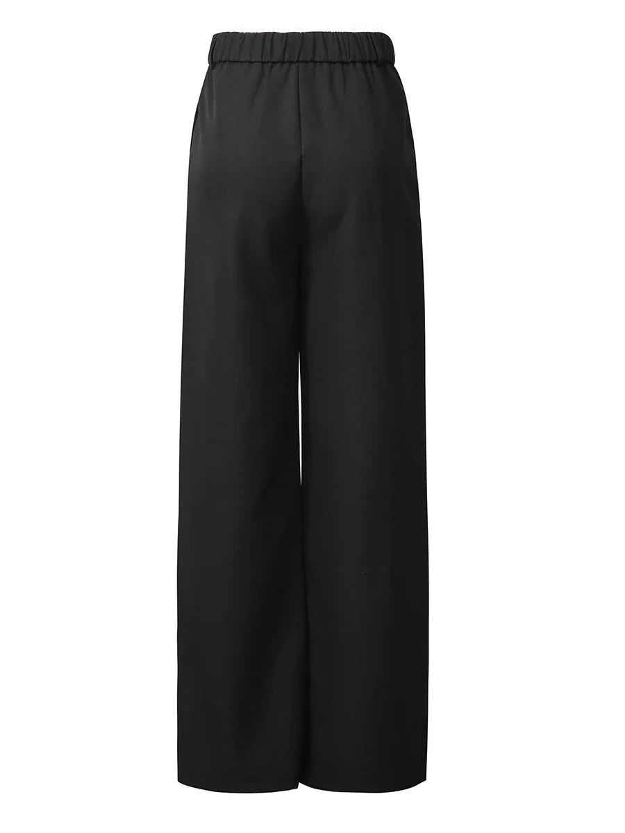 Chic Beaded Blazer Pants Set