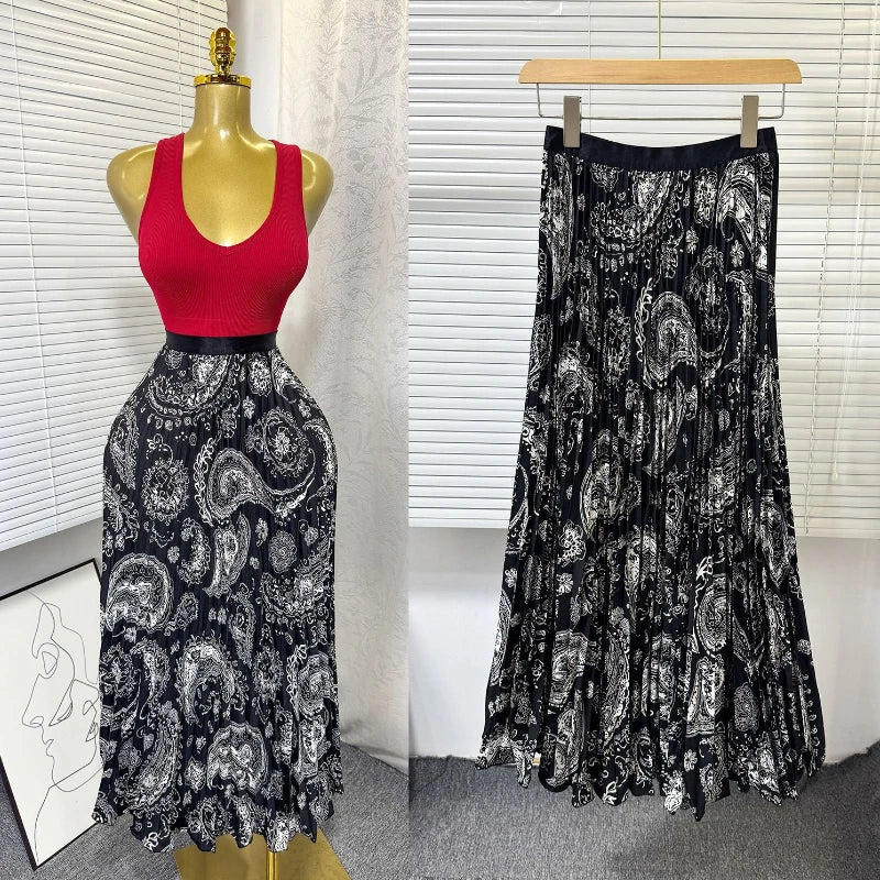 Kiana High Waist Skirt Set