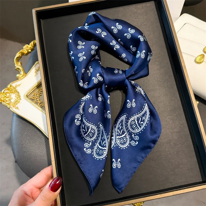 Houndstooth Printed Vintage Headscarf