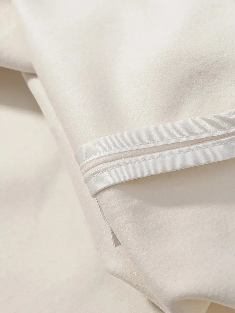 Luxurious Wool Stand Collar Coat
