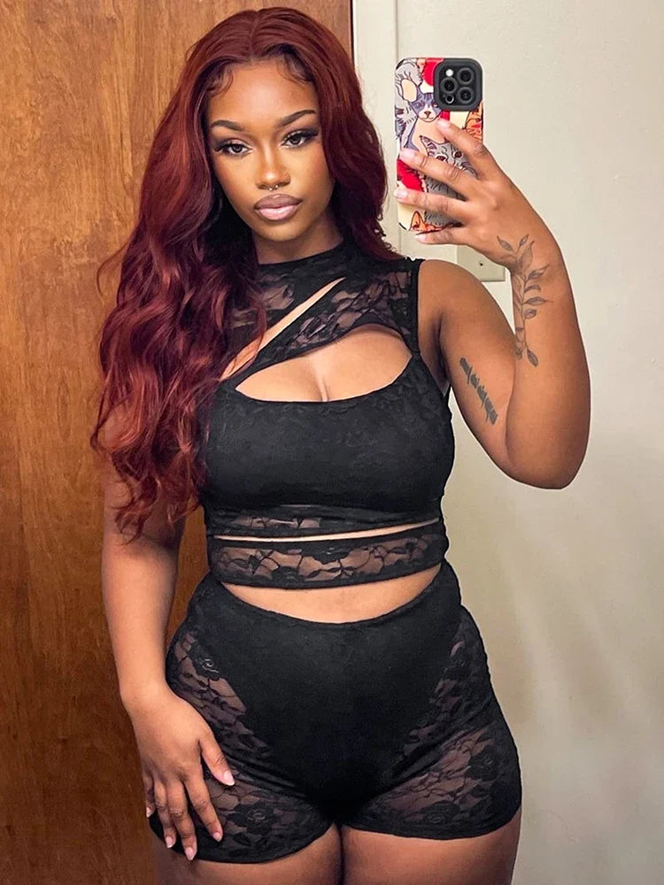 Gloria Mesh Romper