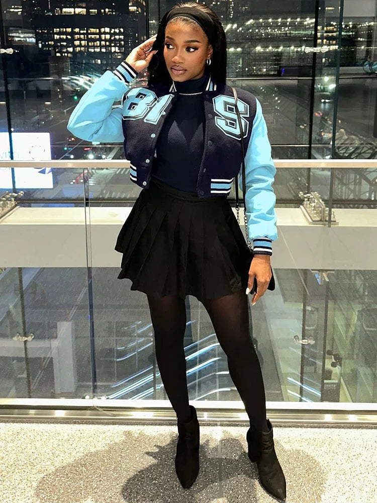 Autumn Leather Crop Jacket