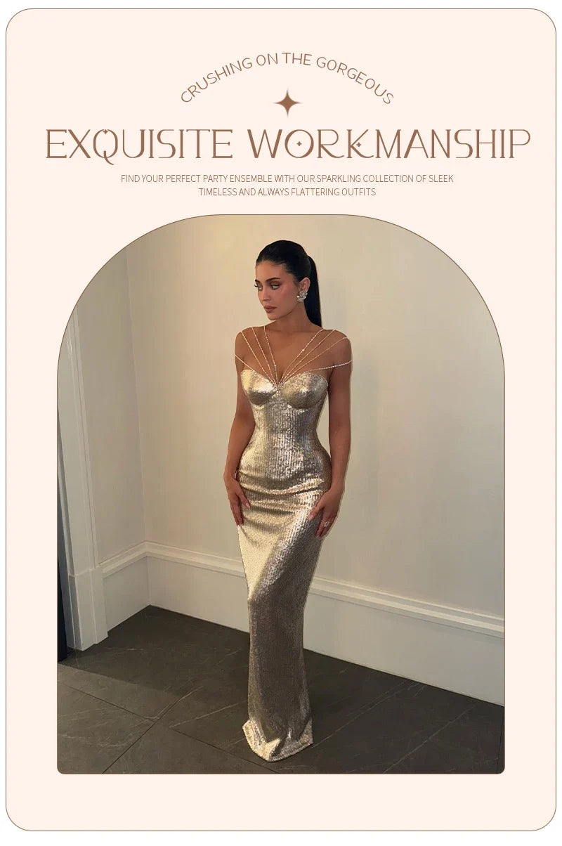 Luxe Sequin Maxi Dress