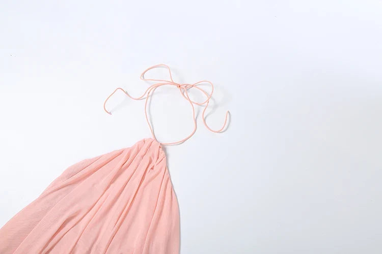 Asymmetrical Hem Backless Dress