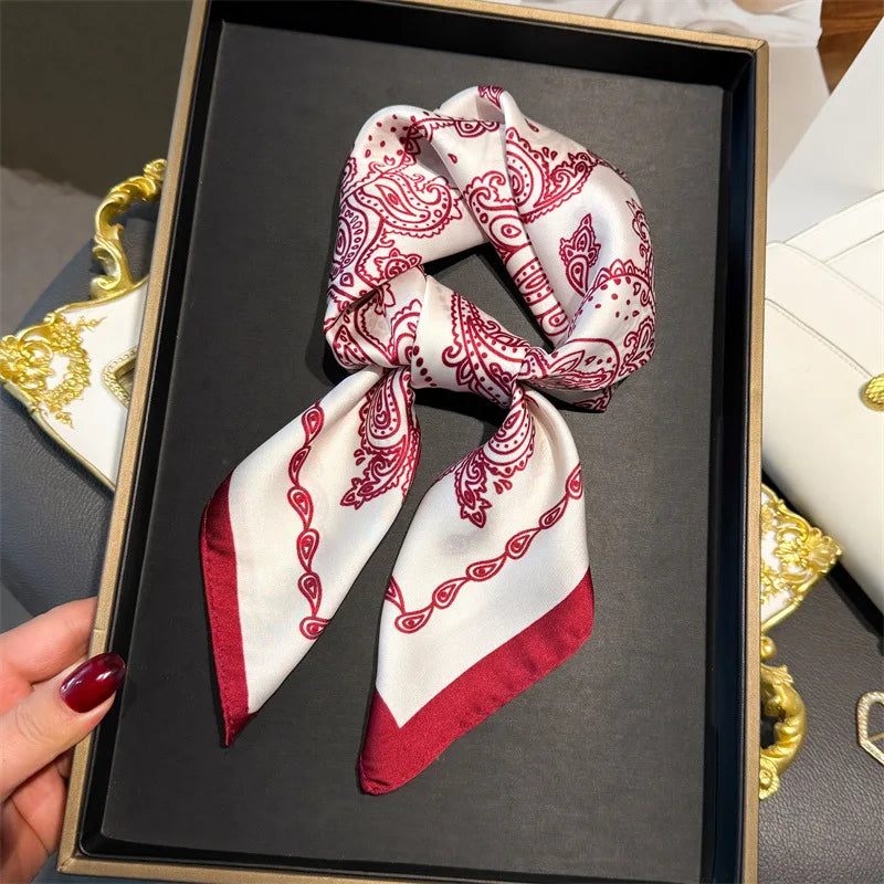 Houndstooth Printed Vintage Headscarf