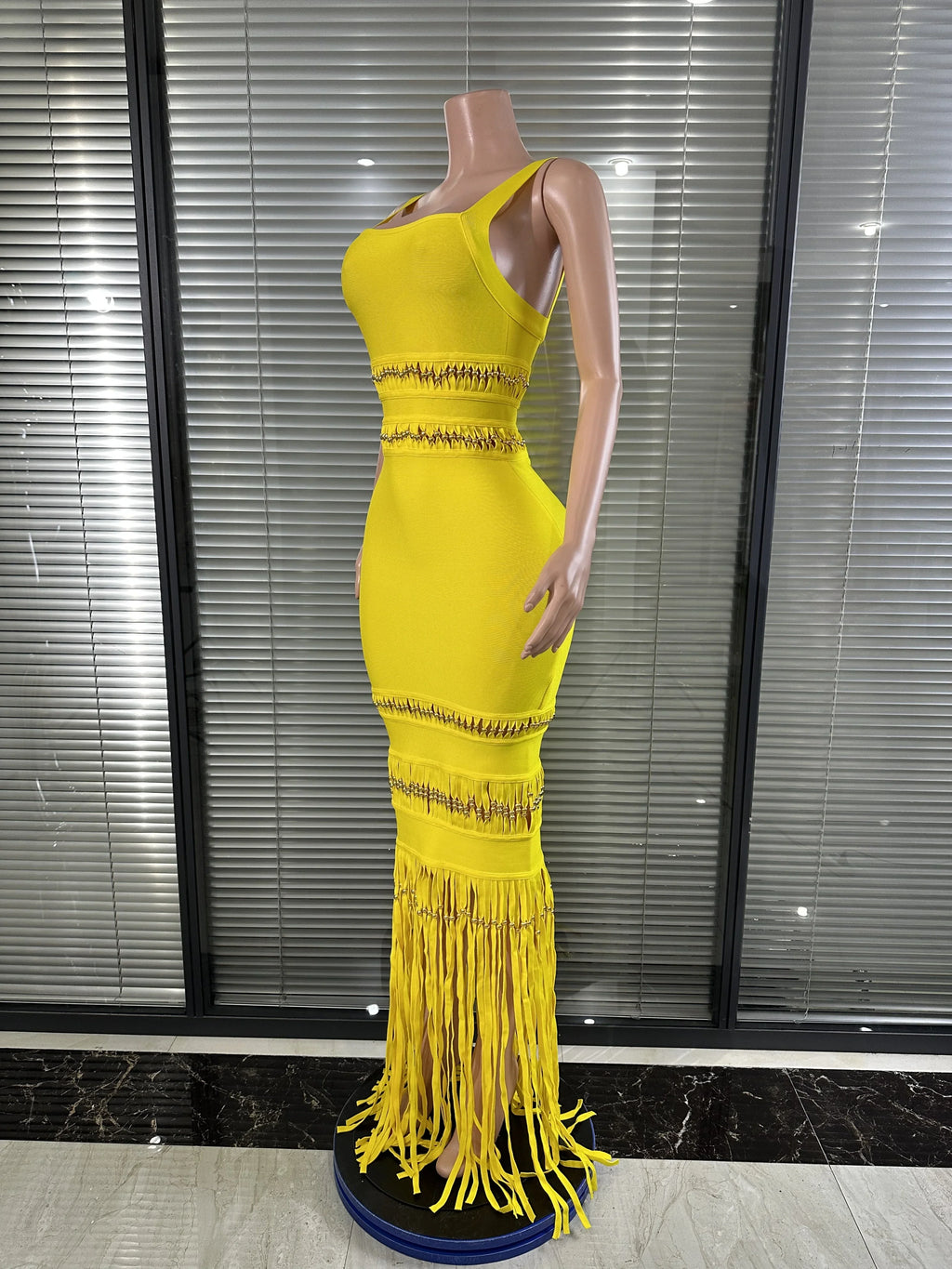 Joselle Tassel Bodycon Bandage Dress
