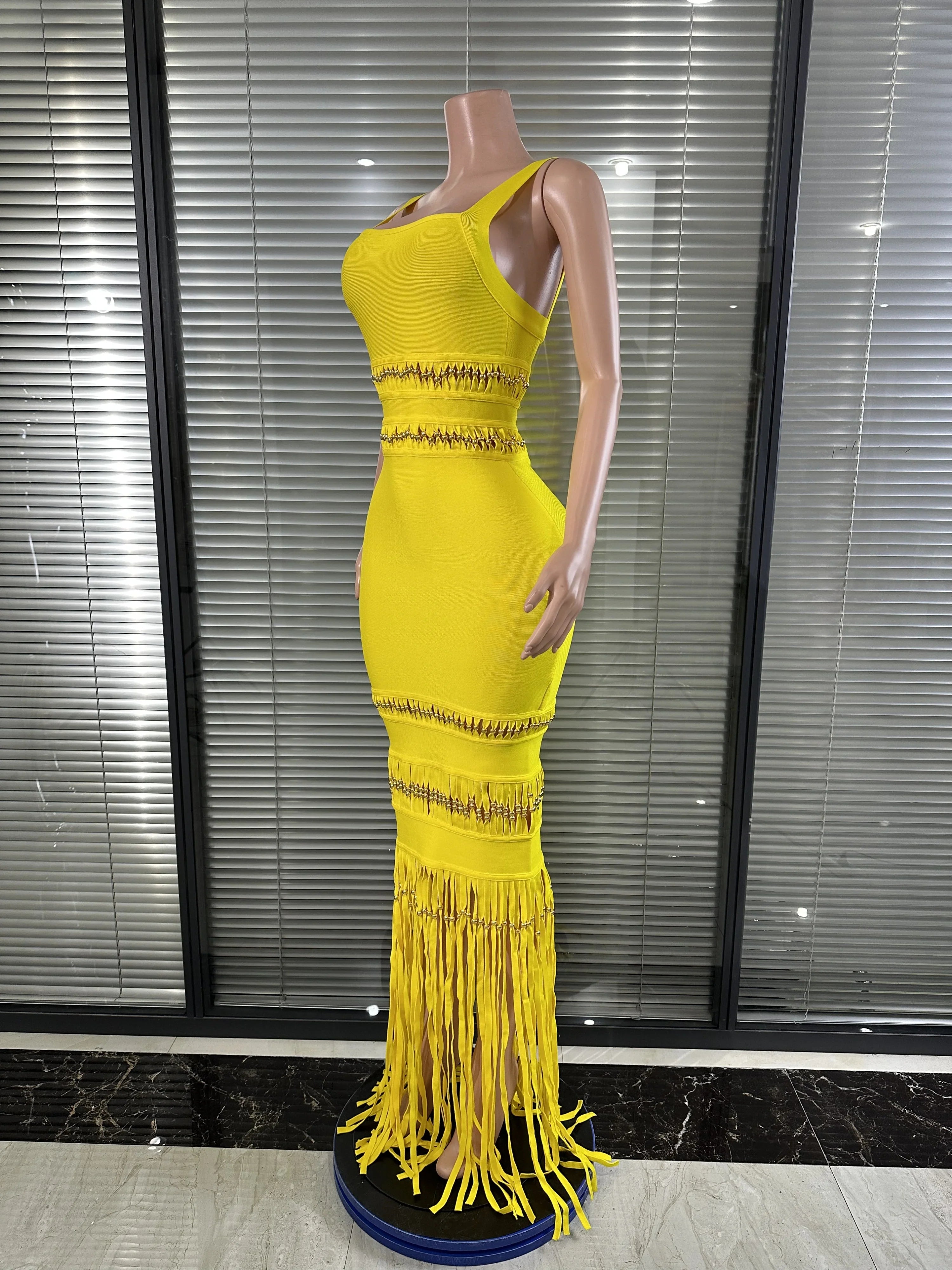 Joselle Tassel Bodycon Bandage Dress