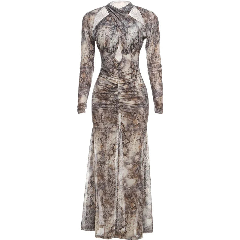 Katherine Ruched Maxi Dress